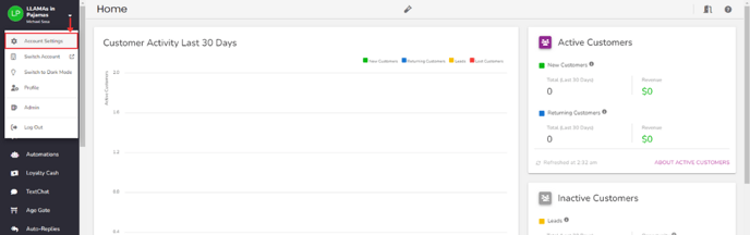 email settings